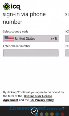 Đăng nhập bằng số điện thoại