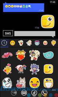 Sử dụng các biểu tượng khi chat