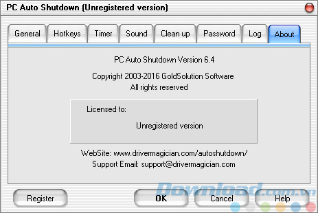 Xem thông tin phần mềm