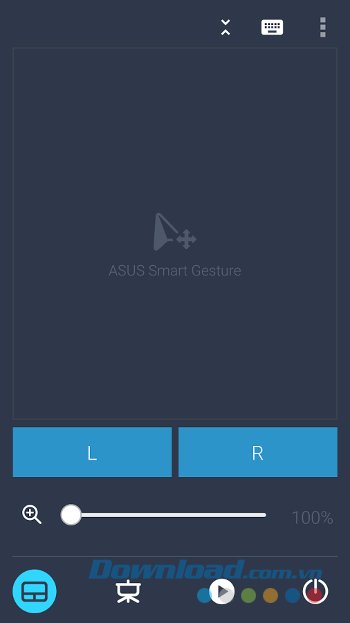 Touchpad trên Remote Link