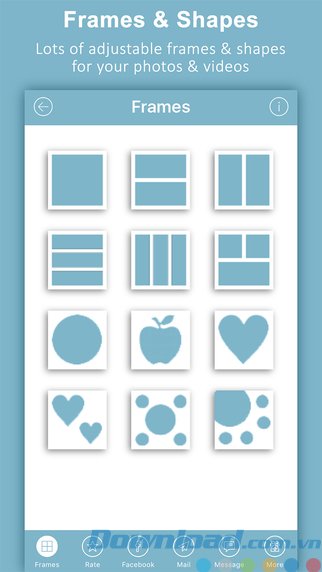 Chọn bố cục và hình dạng khung ảnh