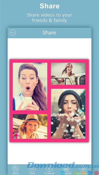 Chia sẻ video/ảnh ghép