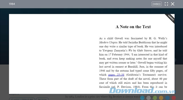 OverDrive cho phép xem trước sách