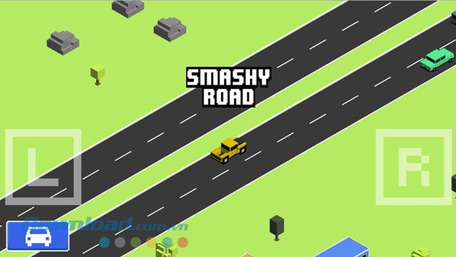 Giao diện game Smashy Road: Wanted cho Windows Phone
