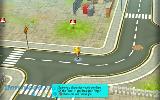 Nhân vật Sam trong game Chibi Town