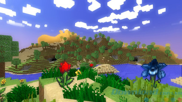 Giao diện game BlockWorld cho Windows 8