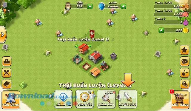 Giao diện game Era of War 
