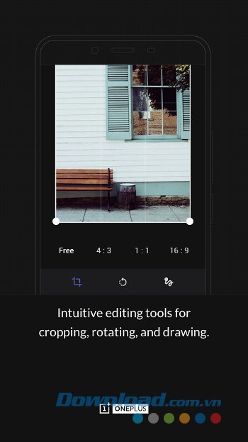 OnePlus Gallery cung cấp các công cụ chỉnh sửa ảnh cơ bản