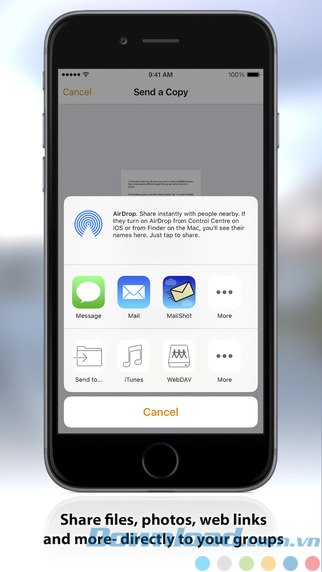 Chia sẻ file đính kèm