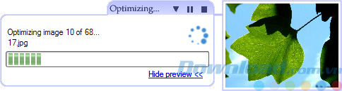 Tiến trình nén thư mục ảnh