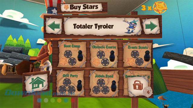 Danh sách level trong game