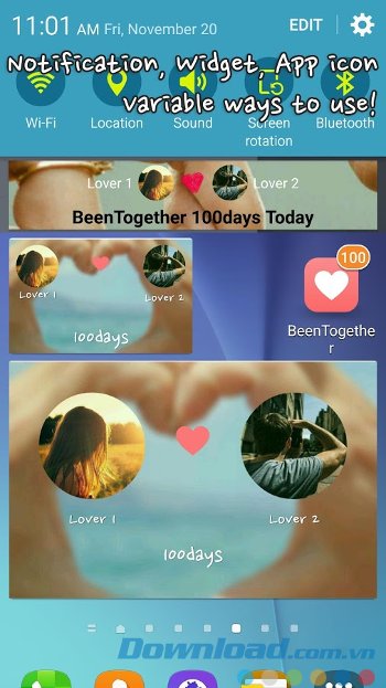 Been Together với tính năng tự do chia sẻ ảnh 