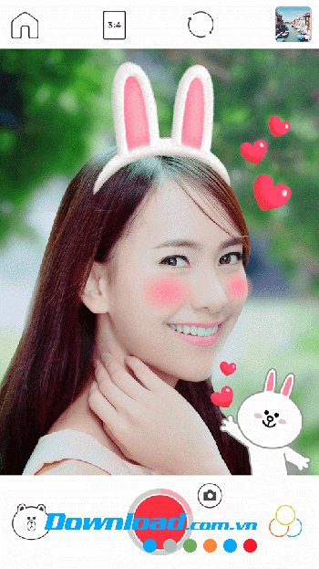 Chỉnh sửa ảnh đơn giản với Aillis (Line Camera) 
