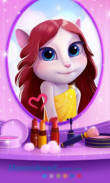 Trang điểm cho mèo trong My Talking Angela cho Android