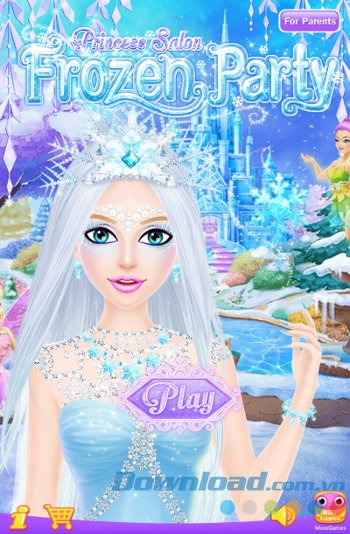 Princess Salon Frozen Party bắt đầu vào chơi