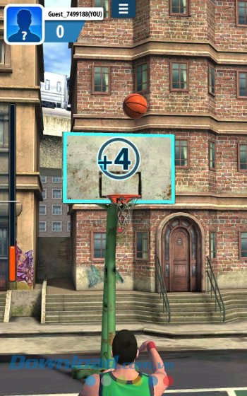 Chế độ luyện tập trong game Basketball Stars