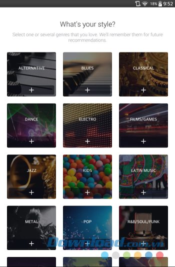 Deezer gồm nhiều thể loại nhạc khác nhau