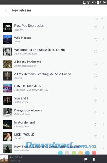 Tìm kiếm bài hát trên Deezer