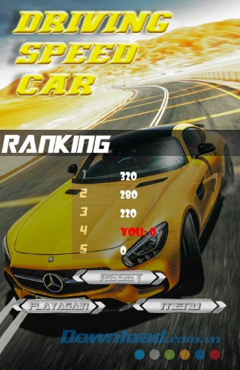 Menu game Driving Speed Car Menu game Driving Speed Car
