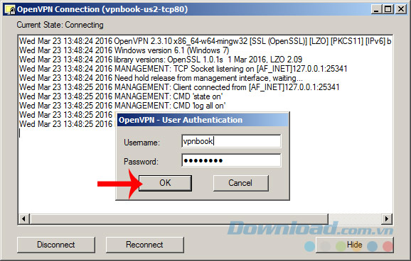 Giới thiệu OpenVPN - Giải pháp VPN mã nguồn mở mạnh mẽ và an toàn cho bảo mật dữ liệu. https://st.download.com.vn/data/image/2016/03/23/OpenVPN-giao-dien.jpg