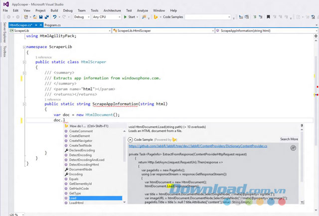 Developer Assistant là một plugin cho Visual Studio