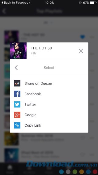 Chia sẻ playlist
