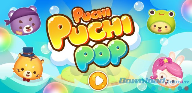 Puchi Puchi Pop với giao diện màn hình chính 