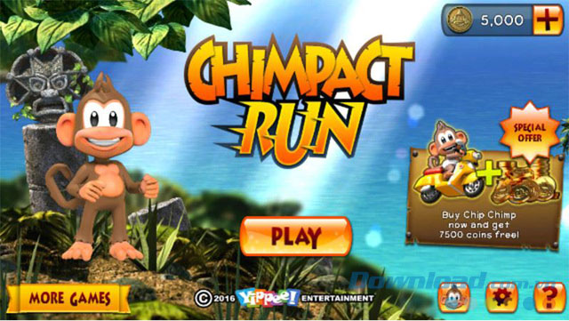 Cùng chú khỉ Chuck thu thập đá quý và chuối