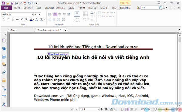 Tạo bình luận mới trong tài liệu PDF Tạo bình luận mới trong tài liệu PDF
