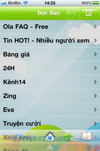 Đọc báo trong Ola Chat