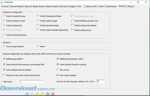 Lựa chọn cài đặt phần mềm