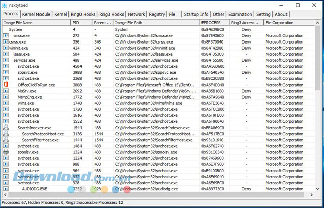 Giao diện phần mềm PC Hunter