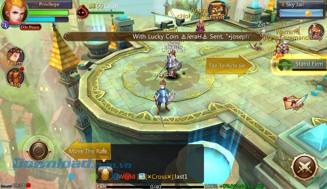 Giao diện màn chơi game Fantasy Chronicles
