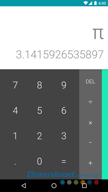 Giao diện Google Calculator 