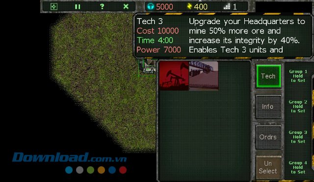 Giao diện màn chơi game Land Air Sea Warfare