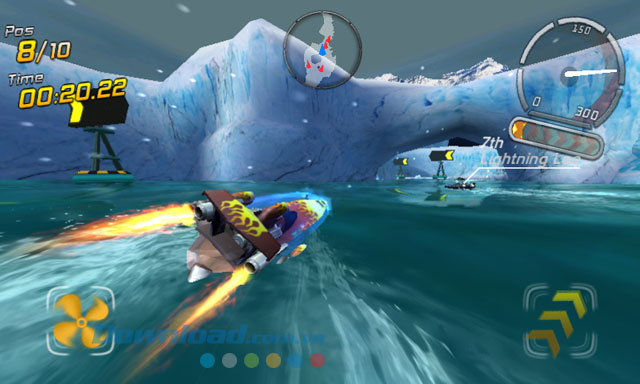 Giao diện game Hydro Thunder Go cho Windows Phone