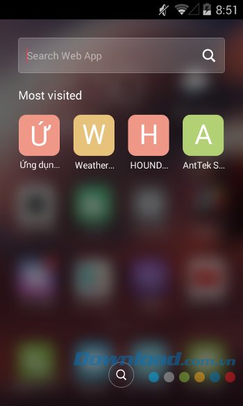 Tính năng tìm kiếm của GEAK Launcher