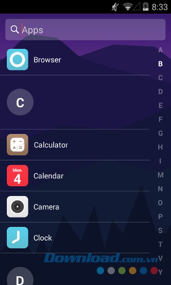 Ngăn kéo ứng dụng của GEAK Launcher
