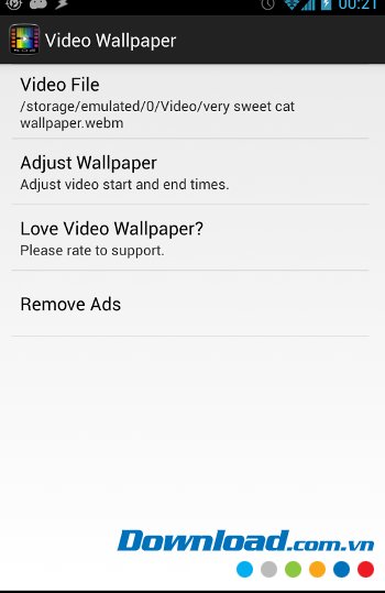 VideoWall với giao diện chọn loại video mình muốn 