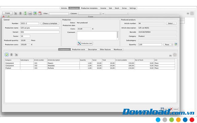 Small Business Manufacturing với Production 