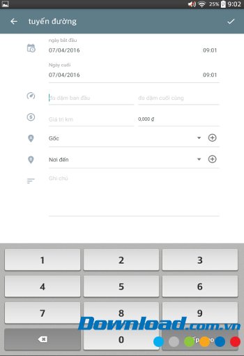 Drivvon với giao diện tuyến đường 