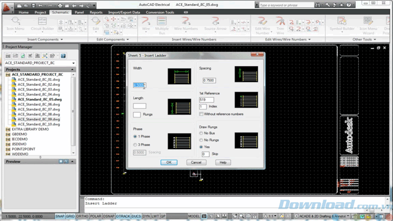 Vẽ PLC trong AutoCAD Electrical