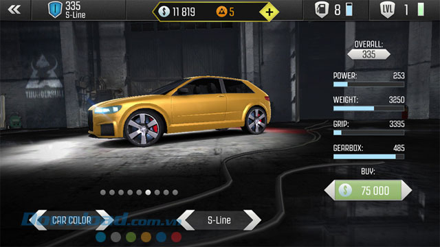 Thông tin xe trong My Cars