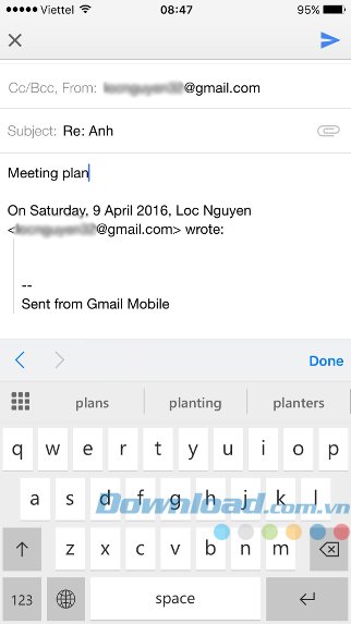 Bàn phím iOS 9