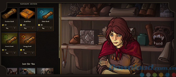 Cửa hàng trong game Scrolls