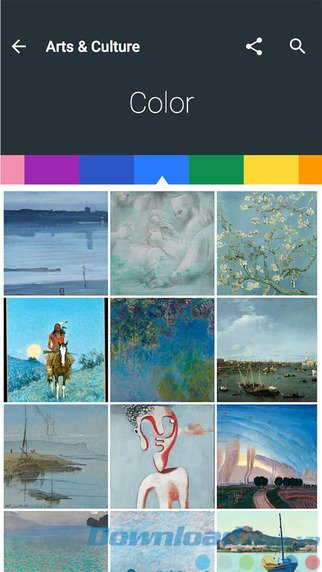 Khám phá tranh theo màu sắc và niên đại Khám phá tranh theo màu sắc và niên đại