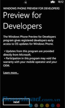 Cập nhật hệ điều hành Windows Phone