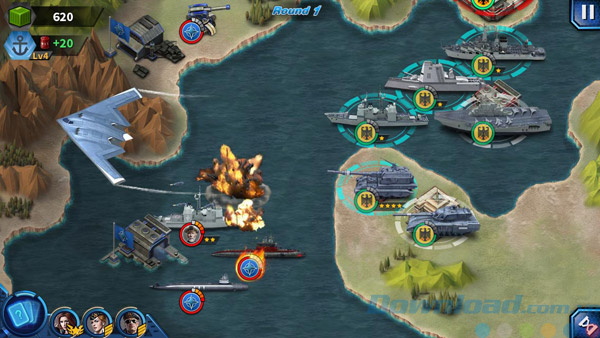 Giao diện game Glory of Generals 2