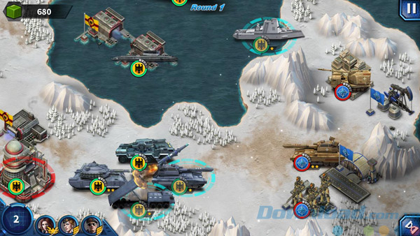 Điều động quân trong game Glory of Generals 2