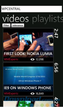 Danh sách nhạc trong YouTube